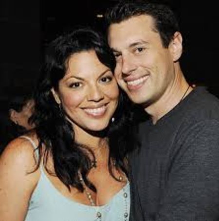 Sara Ramirez with her husband. 